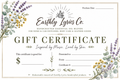 Earthly Lyrics Gift Certificate